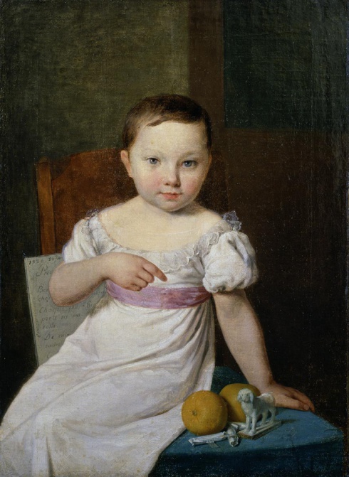 Венецианов А.Г. (1780—1847). Портрет Настеньки Хавской. 1826