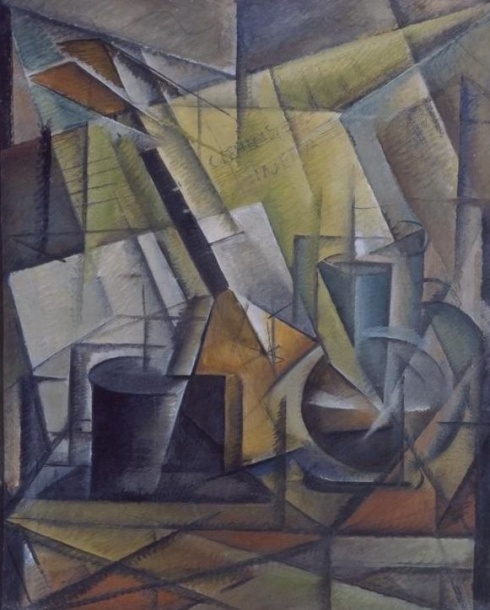 Соколов П. Е. (1882-1968). Натюрморт с балалайкой. 1920 