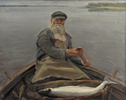 Румянцев А.Я. (1908 – 1969). Северодвинский рыбак. 1948