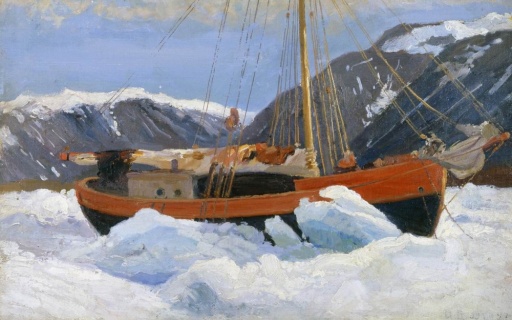 Борисов А.А. (1866–1934). Судно во льдах (Яхта «Мечта»). 1899