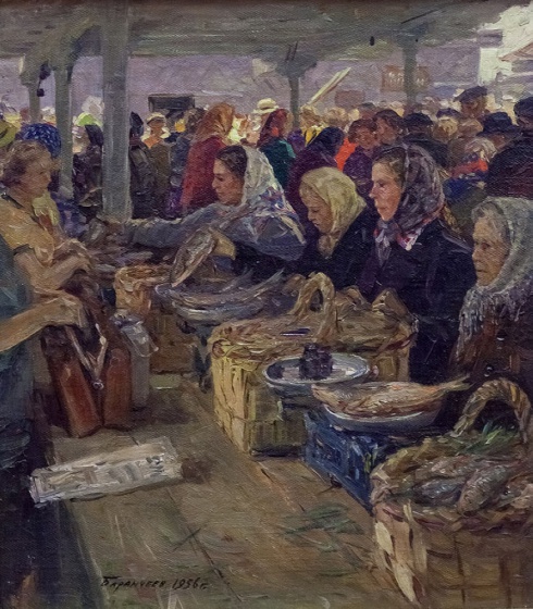 На рынке в Архангельске. 1956