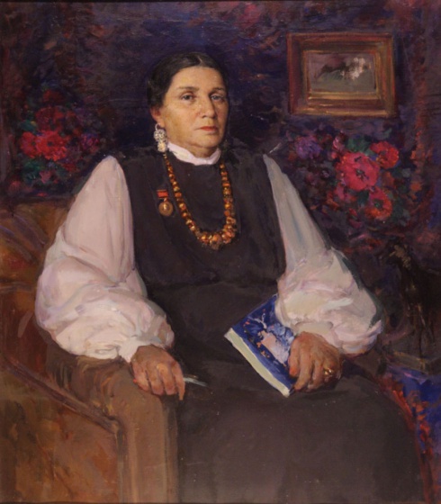 Портрет А.Я. Колотиловой. 1955