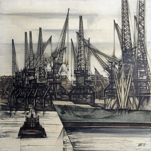 Порт Бакарица. Из серии «Архангельск». 1972     