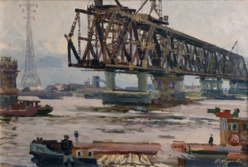 Мост строится. 1963